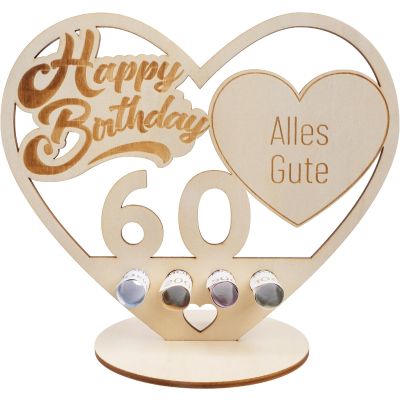 Heart-Shaped Money Gift for Birthdays