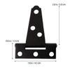BTYKUYOO T-Shaped Door Bolts, 2-Pack, 2-Inch view 2