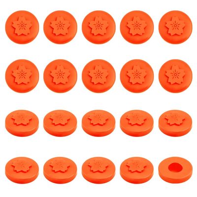 OLYCRAFT 20 Orange Button Covers Set