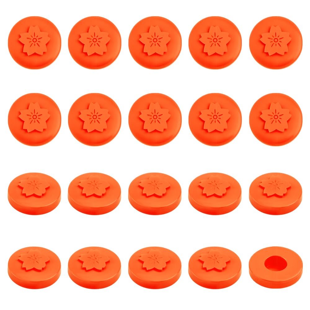 OLYCRAFT 20 Orange Button Covers Set