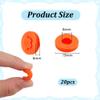 OLYCRAFT 20 Orange Button Covers Set view 2