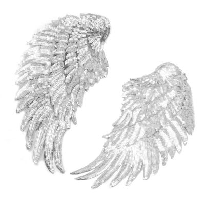 Qcwwy Sequin Patch Set - Angel Wings Decoration