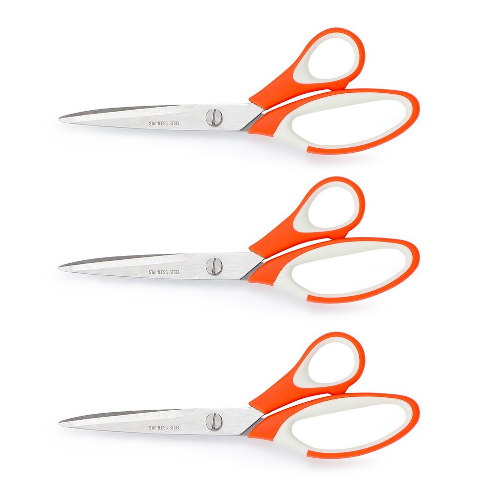 WISEPRO Stainless Steel Scissors Set, 3 Pieces, 21 cm