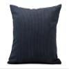 Gzze Capri Cushion, Decorative Cushion in Fine-Cord Look, Soft Filled Sofa Cushion, 100% Polyester, 45 x 45 cm - Black view 1