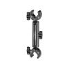 Adjustable Aluminum Alloy Selfie Stick Mount for Action Cameras with Secure Dual-Head Clamp view 1