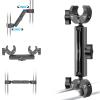 Adjustable Aluminum Alloy Selfie Stick Mount for Action Cameras with Secure Dual-Head Clamp view 3