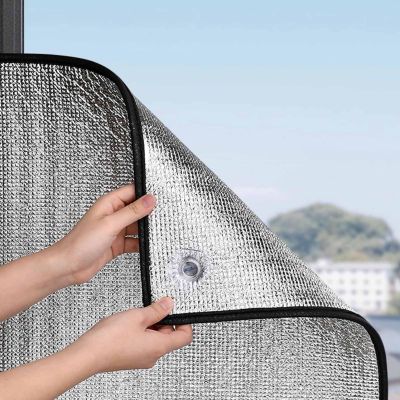 8 mm Double Aluminum Bubble Insulation Window Film, UV and Heat Protection, Reflective, 150 x 240 cm