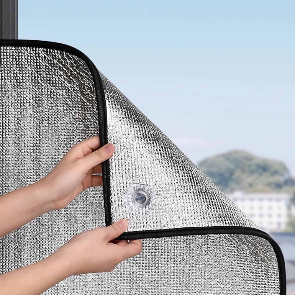 8 mm Double Aluminum Bubble Insulation Window Film, UV and Heat Protection, Reflective, 150 x 240 cm