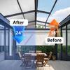8 mm Double Aluminum Bubble Insulation Window Film, UV and Heat Protection, Reflective, 150 x 240 cm view 3