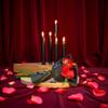 3 Red Artificial Rose Bouquet view 3