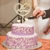 Just Married Wooden Cake Topper view 4
