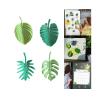 4 Tropical Leaf Refrigerator Magnets view 1