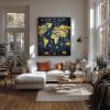 Adult Paint by Numbers World Map DIY Set with Boat Design, 95 x 70 cm Canvas, 36 Acrylic Colors and Brushes view 2