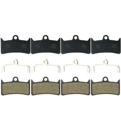 4 Pairs MTB Semi-Metallic Disc Brake Pads for Shimano S700, SRAM Rival/Force, Hope X2/M4/V4