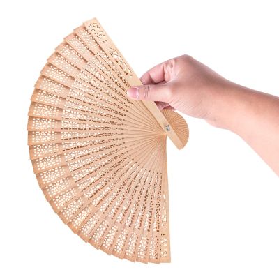 Wooden Folding Fan | Vintage Hand Fan for Weddings & Parties