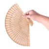 Wooden Folding Fan | Vintage Hand Fan for Weddings & Parties view 1