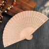 Wooden Folding Fan | Vintage Hand Fan for Weddings & Parties view 2