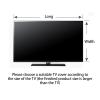 SQOYEI All-Inclusive TV Cover, LCD LED Screen Protector for TVs, Thick Fabric TV Cover for Home or Business, Universal (88 × 60 cm, Linen Beige) view 4