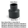 Gray/White PVC Reducer Coupler for Water Hoses, 1 Piece (50 × 32 mm) view 3