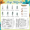 DELORIGIN Die-Cutting Templates with Pine Trees and Deer view 2