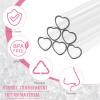 6-Pack Heart-Shaped Straws for Stanley Cup view 3