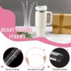 6-Pack Heart-Shaped Straws for Stanley Cup view 4