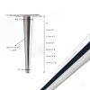 Tapered Chrome Table Legs, Set of 4 view 2