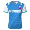 Slovenia National Flag Football Fan T-Shirt, Short Sleeve, XS view 1