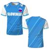 Slovenia National Flag Football Fan T-Shirt, Short Sleeve, XS view 2