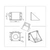 VNJUGF 17 Stepper Motor Plastic L-Bracket, 42 Stepper Motor Extruder Mount (5 pcs) view 3