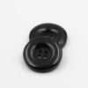 20 Premium Black Acrylic Buttons 18mm view 1