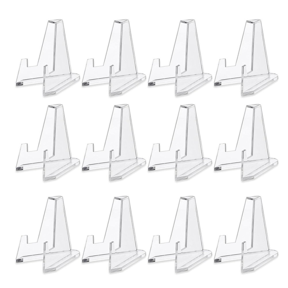 GQunit 12-Piece Acrylic Card Stands