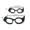 Klaisy 5pcs Doll Photo Props Black Frame Glasses view 4