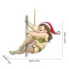 Unique Christmas Tree Ornament - Dancing Acrylic Decoration view 4