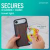 Smartish iPhone Air Wallet Case, Wallet Slayer Vol. 2 [Slim + Protective], Card Holder with Stand, Drop-Tested, Hidden Card-Slot Cover, Walnut view 2
