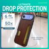 Smartish iPhone Air Wallet Case, Wallet Slayer Vol. 2 [Slim + Protective], Card Holder with Stand, Drop-Tested, Hidden Card-Slot Cover, Walnut view 3