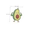 YOSADIER 50-Piece Avocado Sticker Set, Decorative Plastic Stickers, Water- and Weather-Resistant, Self-Adhesive for Laptops, Water Bottles, Bicycles and Scrapbooking view 2