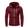 Caxndycing Men's Hoodie Sweat Jacket with Pockets view 4