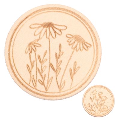 NOLITOY Magnetic Needle Holder with Floral Pattern - 2 Pieces