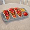 Taco Holder, Dishwasher- and Microwave-Safe, Draining Rack, 2 view 3
