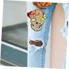 Jojofuny Flower Skull Design Iron-On Patches view 2