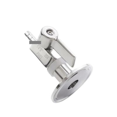 BYLSAGWHT 2-Way Ball Valve, 304 Stainless Steel, 10 mm Ferrule, 50.5 mm Pipe Fitting, 1.5-Inch Tri-Clamp