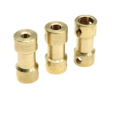 MRVAKDYDI Rigid Shaft Couplings, 5-Pack, Brass, 20 x 9 mm, for 2–6 mm Shafts (2–2.3 mm)
