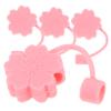 BESTYASH 4-Pack Reusable Silicone Straw Covers view 1
