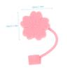 BESTYASH 4-Pack Reusable Silicone Straw Covers view 2