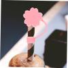 BESTYASH 4-Pack Reusable Silicone Straw Covers view 3