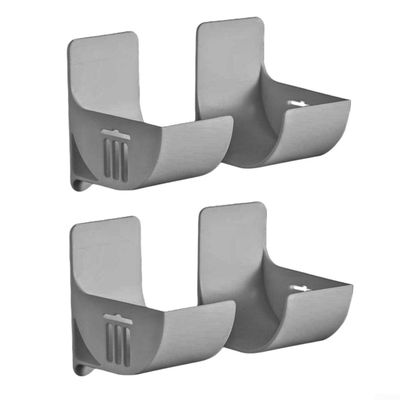 4-Piece Wall-Mounted Trash Bag Storage Rack (Gray)