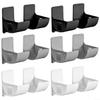 4-Piece Wall-Mounted Trash Bag Storage Rack (Gray) view 2