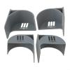 4-Piece Wall-Mounted Trash Bag Storage Rack (Gray) view 4