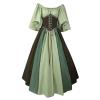 RUITOTP Women's Medieval Renaissance Retro Party Dress, Gothic Vintage Maxi Costume for Halloween, S-5XL view 2